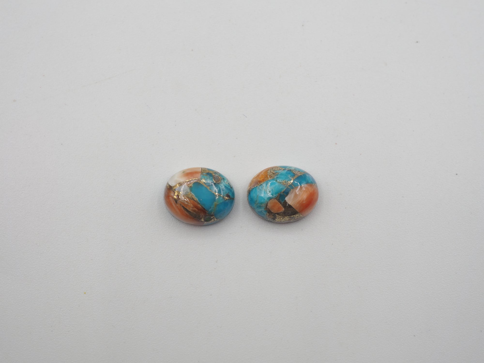 Oyster Copper Turquoise Cabochon Oval 10x8 mm Approximately 5.98 Carat (GTG-OT-29)