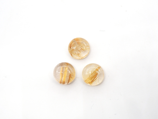 Golden Rutilated Quartz  9mm Approximately 8.78Carat