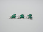 Green Onyx Silver Bezel 6x5 mm, Single Connector, Approximately 7.10 carat (GTG-SBO-5)