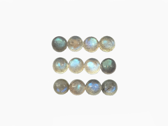 Labradorite Cabs Round 6mm Approximately 11.72 Carat, 12 Pieces