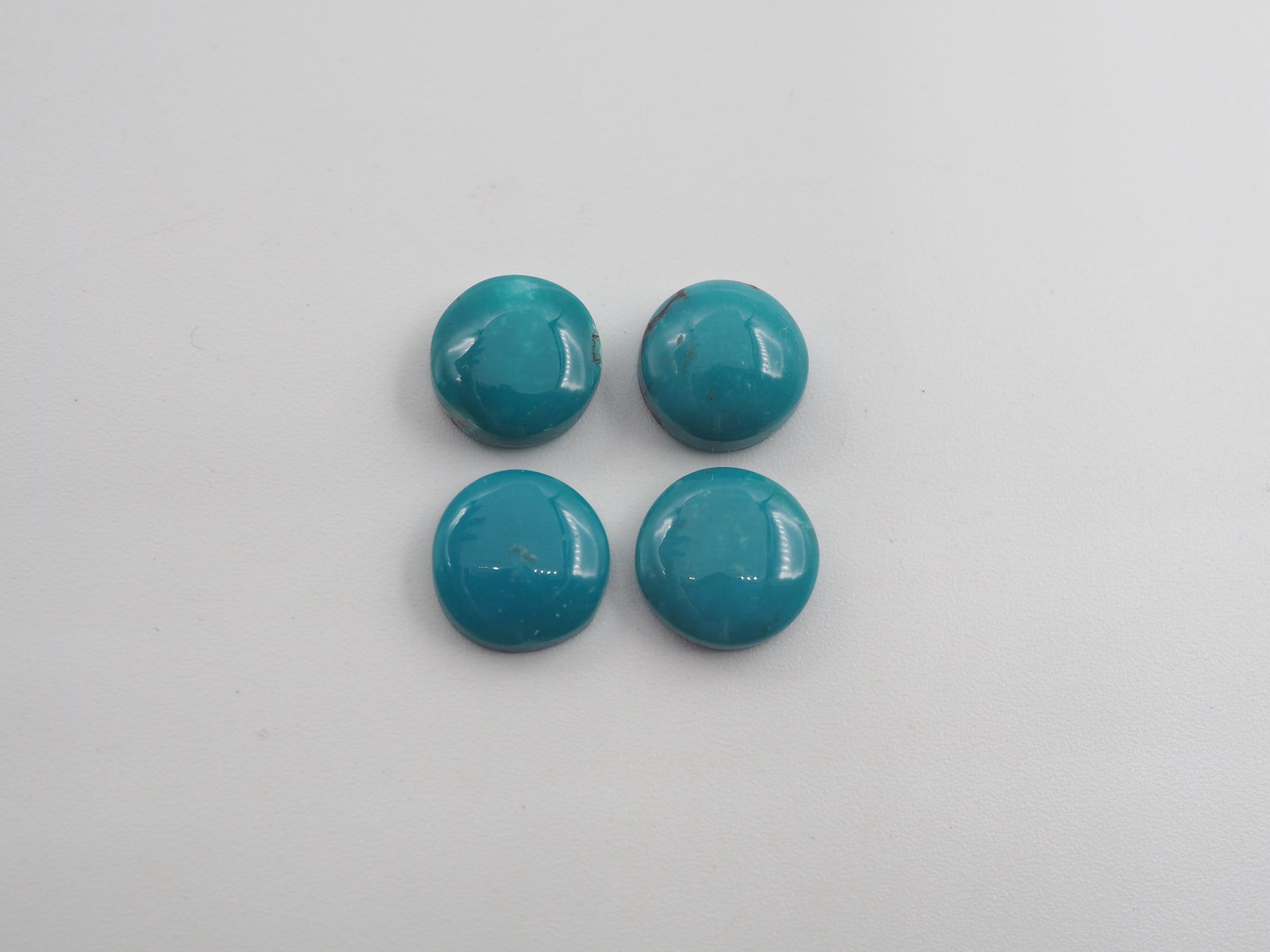 Natural Blue  Turquoise Cabs 9mm Approximately 8 Carat