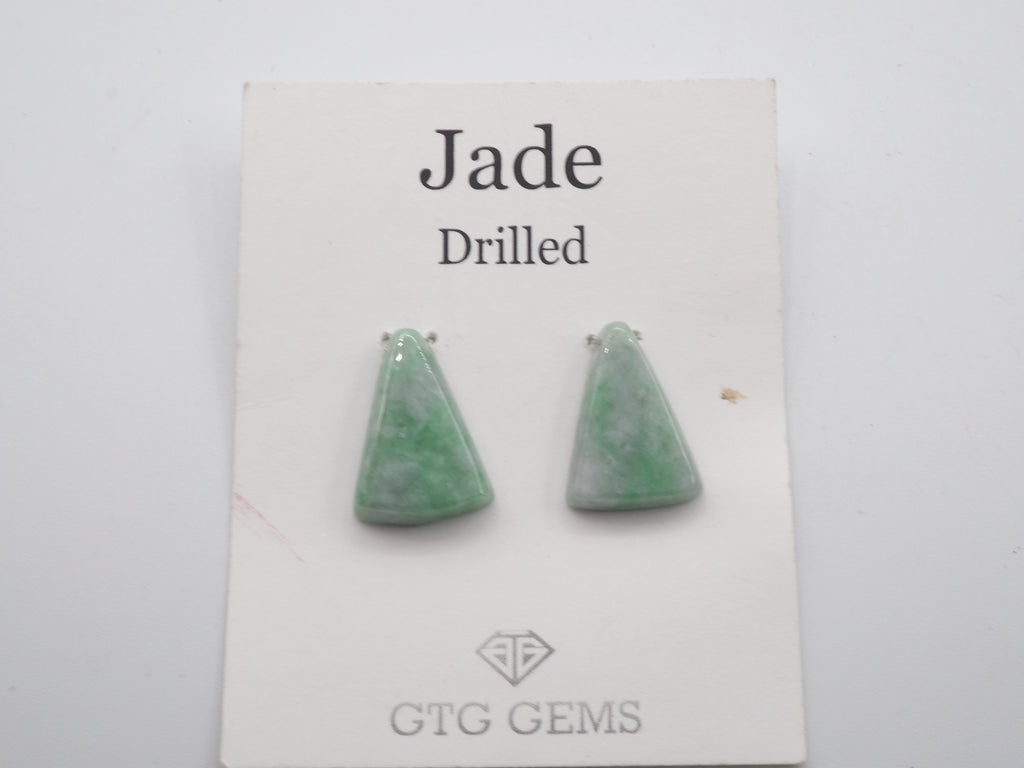Natural Jade Drilled  Cabochon Fancy Shape 18x12mm