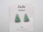 Natural Jade Drilled  Cabochon Fancy Shape 18x12mm