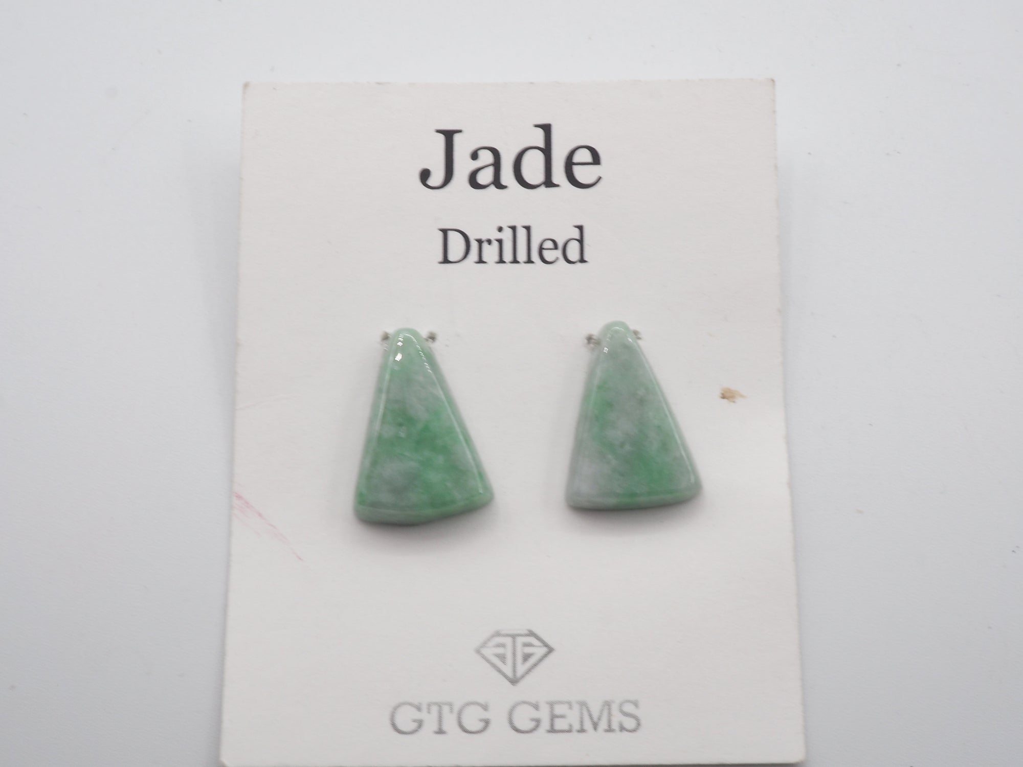 Natural Jade Drilled  Cabochon Fancy Shape 18x12mm