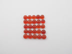 Orange Onyx Round Cabochon 4mm, 25 pieces,  Approximately 8 Carat (GTG-O-8)