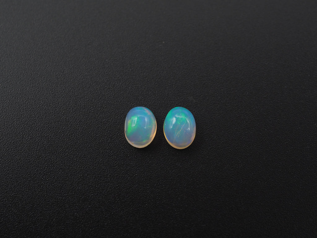 Ethiopian Opal Oval Shape 8x6 mm  Approximately 1.73 Carat , 2 Pieces (GTG-OP-169)