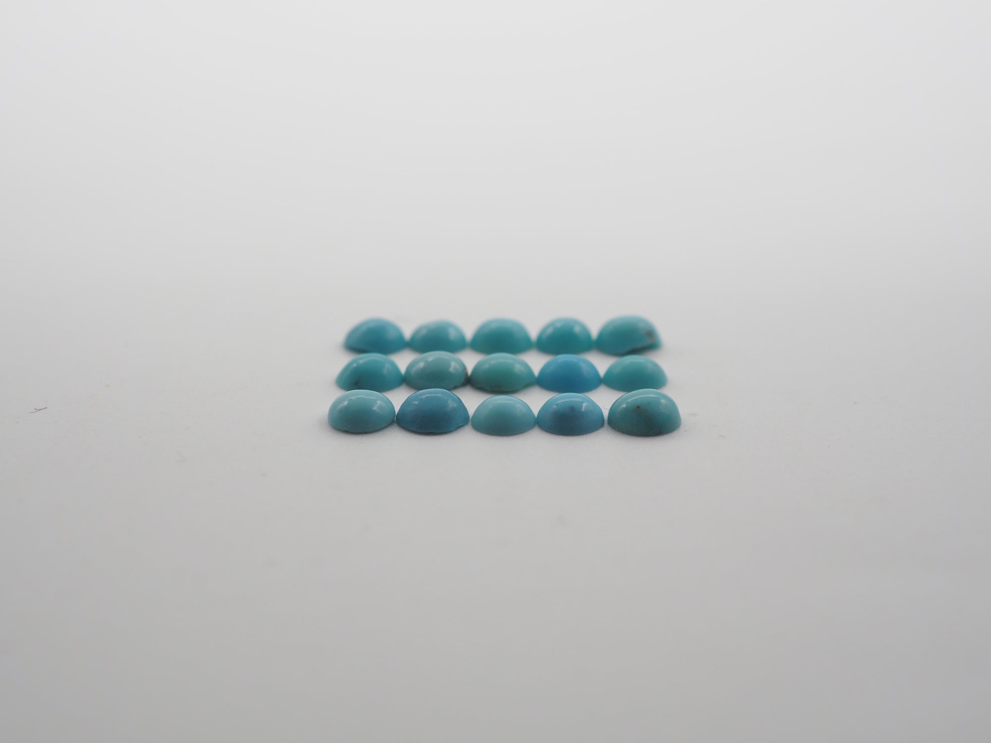 Natural Blue Turquoise Cabochon 4 mm Approximately 3 Carat (GTG-NBT-12)