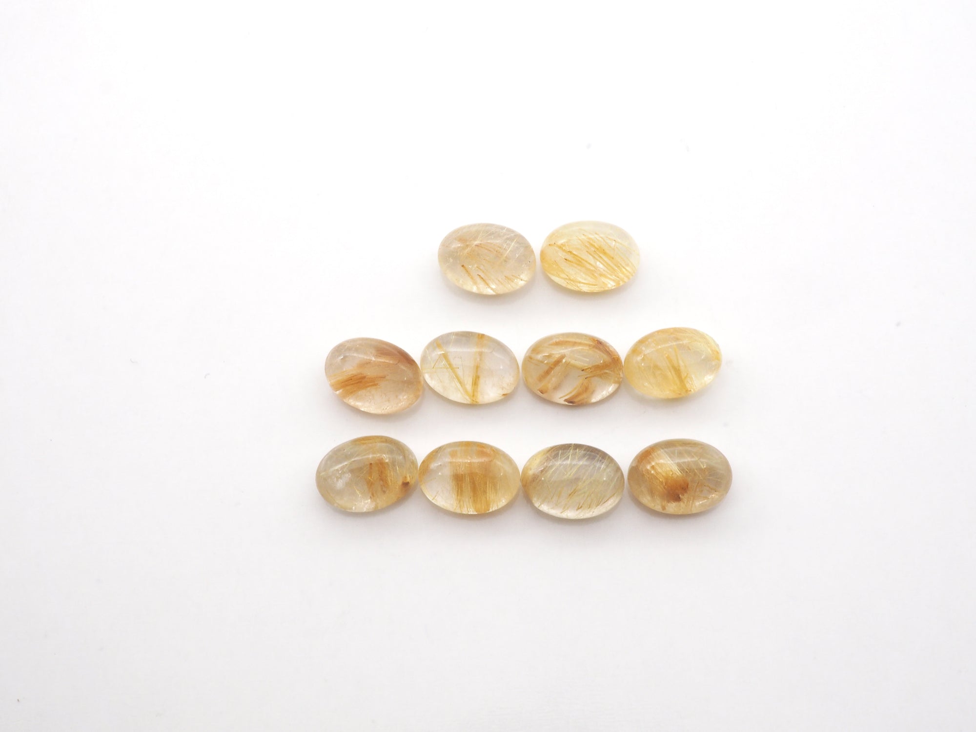 Golden Rutilated Quartz 7x5mm Approximately 8.18 Carat