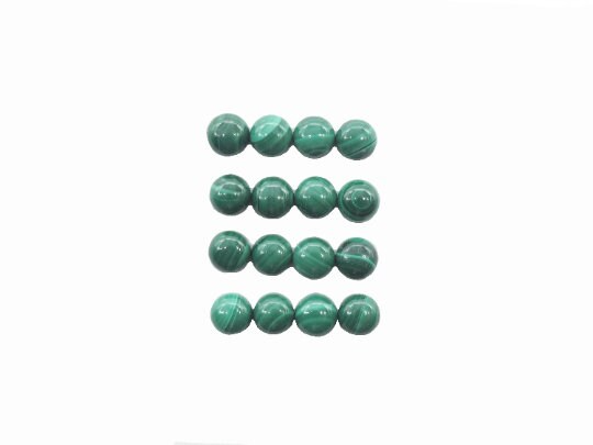 Malachite Round Cabs 3mm Approximately 4.10 Carat , 20 pieces