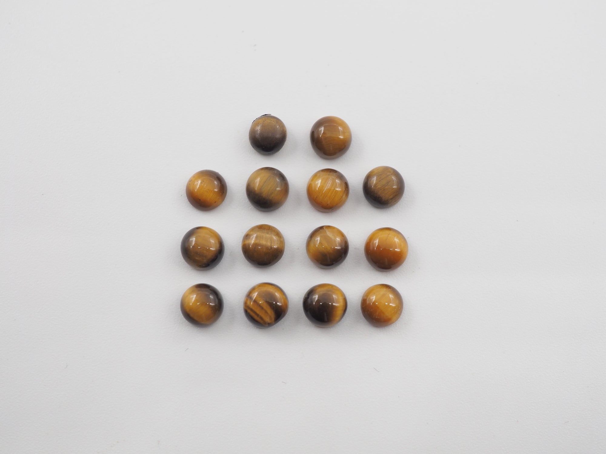 Tiger's  Eye  Cabs 5mm  Approximately 8.5 Carat , 14pcs