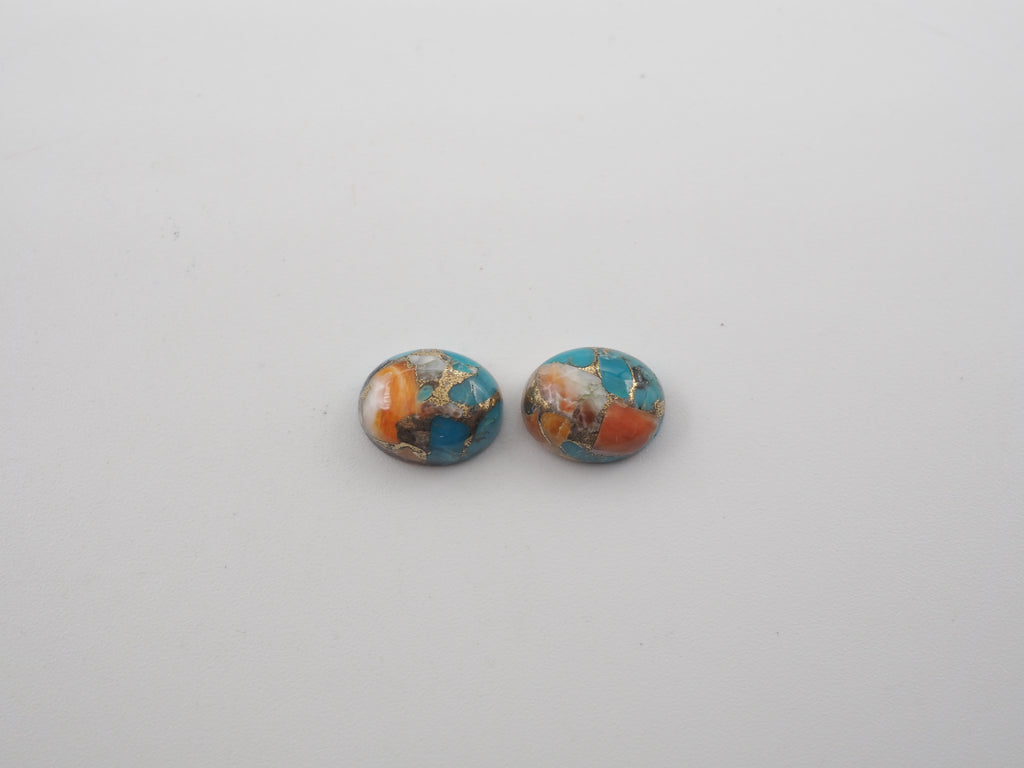 Oyster Copper Turquoise Cabochon Oval 10x8 mm Approximately 5.98 Carat (GTG-OT-32)