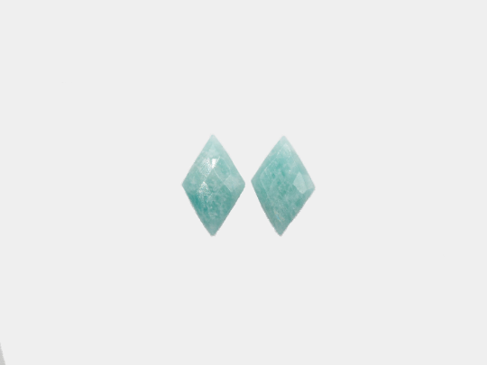 Amazonite Drilled Matching Pair Kite Shape 20 x 12mm