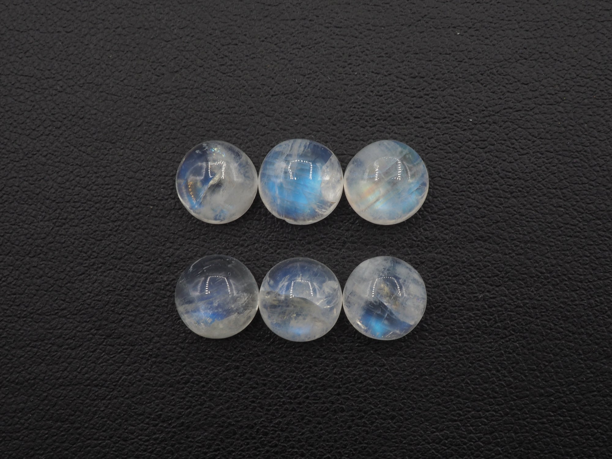 Rainbow Moonstone Cabs Round  8mm Approximately 12.79 Carat