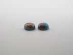 Oyster Copper Turquoise Cabochon Round 10mm Approximately 8.3 Carat (GTG-OT-19)