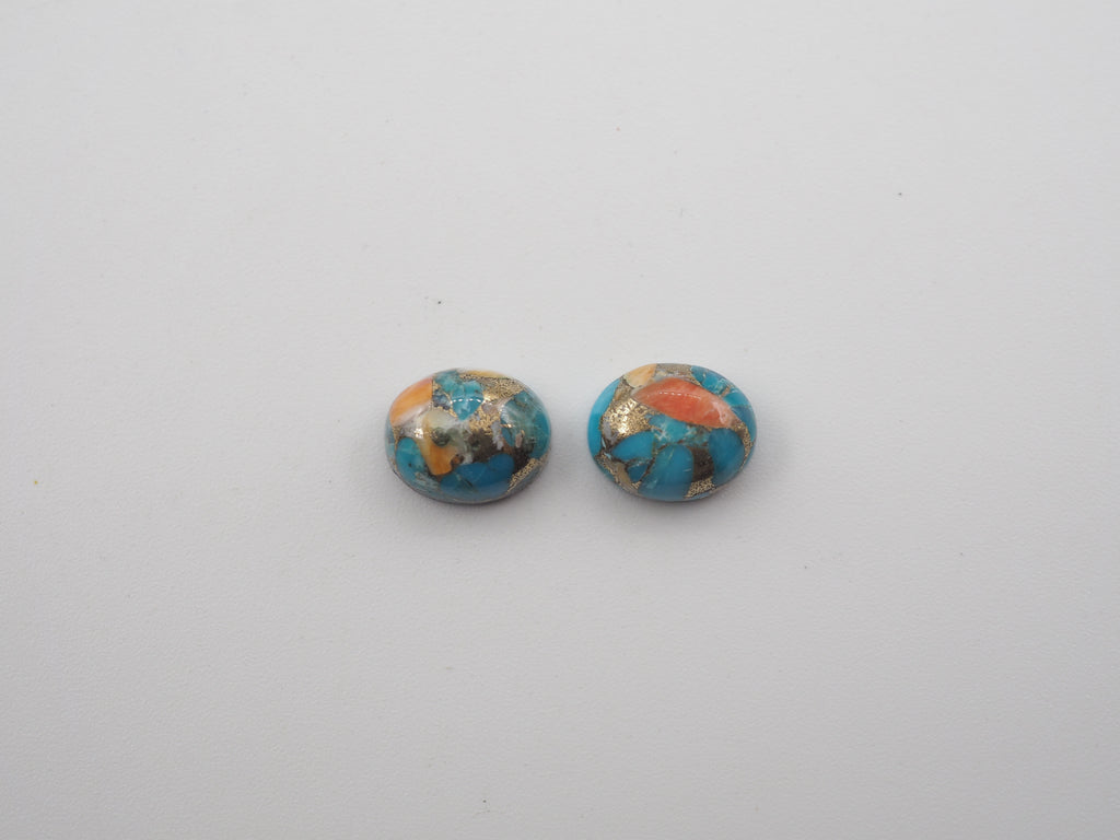 Oyster Copper Turquoise Cabochon Oval 10x8 mm Approximately 6.17 Carat (GTG-OT-30)