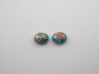Oyster Copper Turquoise Cabochon Oval 10x8 mm Approximately 6.17 Carat (GTG-OT-30)