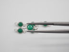 Green Onyx Silver Bezel 5 mm, Double Connector, Approximately 6.87 carat (GTG-SBO-12)