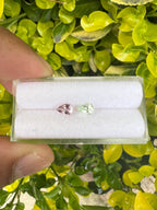 Natural Tourmaline Faceted  6.1 x 4 x 2.7mm , Approximately 0.66 Carat, 2 pcs