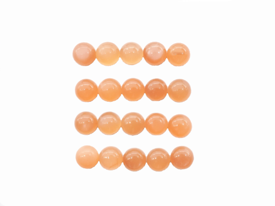 Peach Moonstone Cabs  5mm  Approximately 10.54 carat