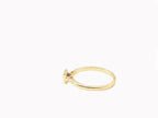 18K Yellow Gold Purple Garnet  Ring