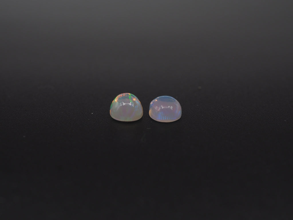 Ethiopian Opal Oval Shape 8x6 mm  Approximately 1.86 Carat , 2 Pieces (GTG-OP-183)
