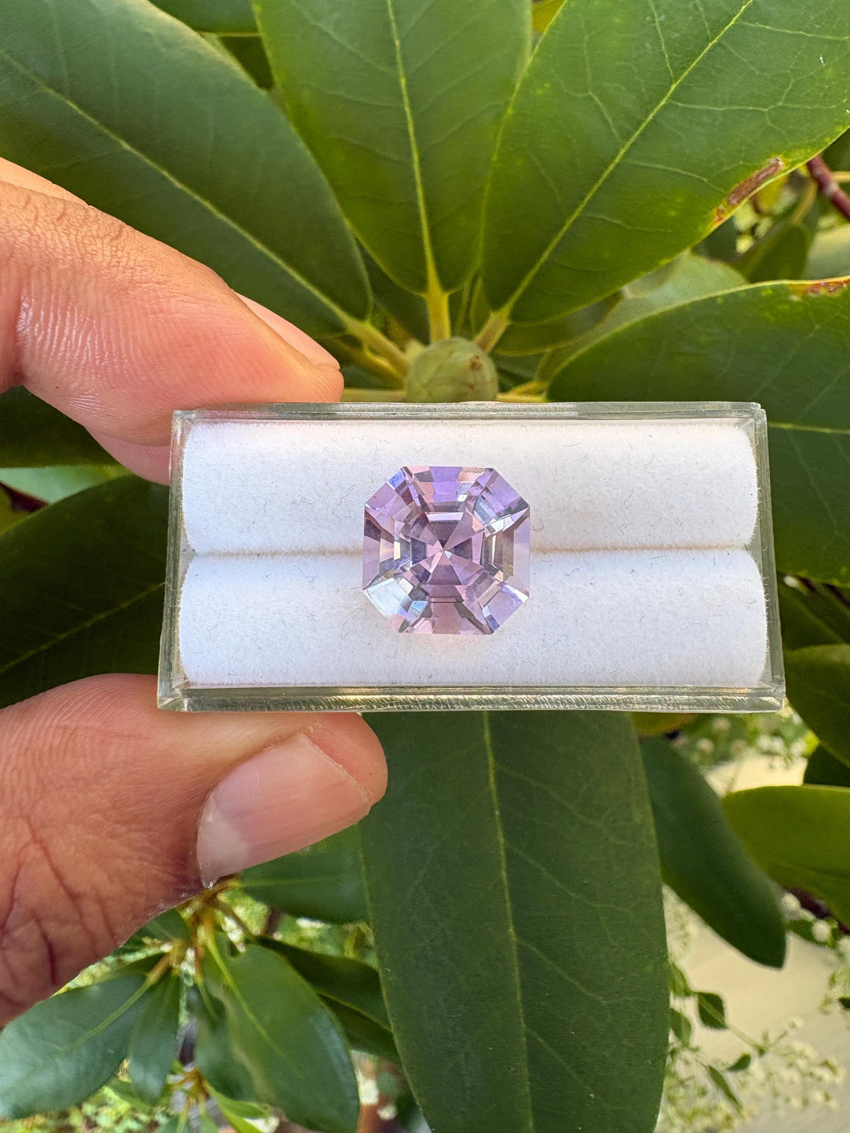 Pink Amethyst Faceted 12.30x9.20mm Single Piece Approximately 7.10 Carat