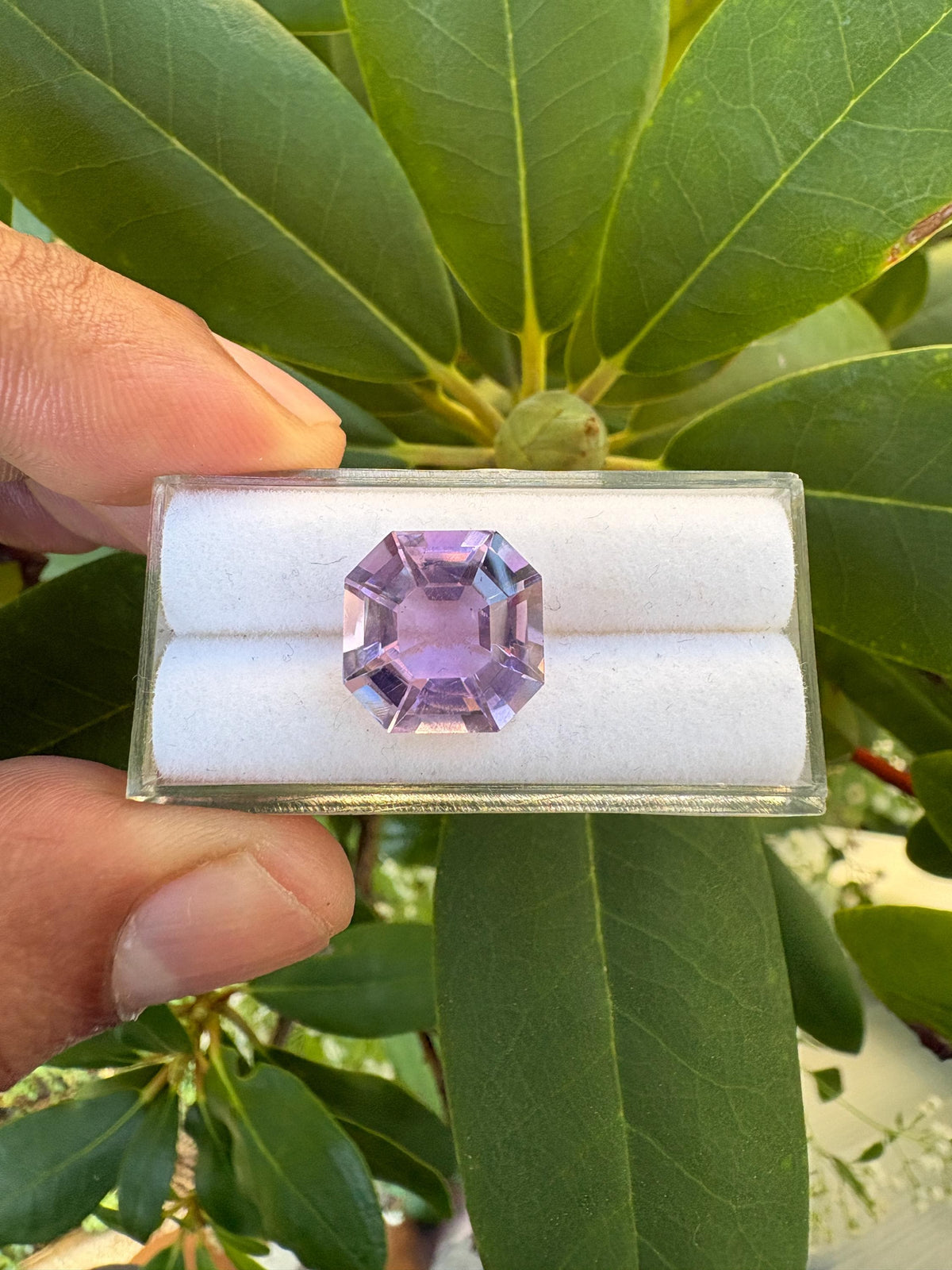 Pink Amethyst Faceted 13.40x8.6mm Single Piece Approximately 8.30 Carat