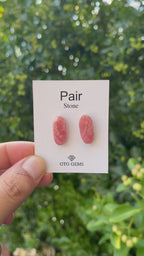 Rhodochrosite 20x9mm Matching Pair Cabochon