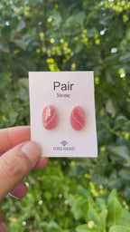 Rhodochrosite 18x11mm Matching Pair Cabochon