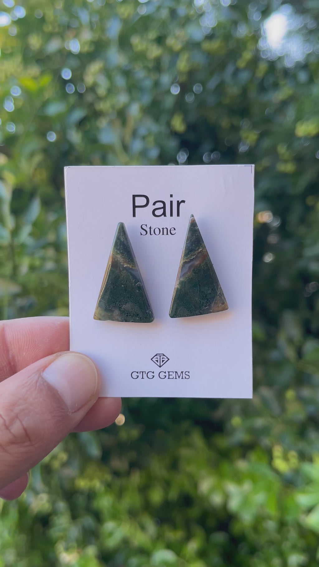 Blood Stone 27x16mm Matching Pair Cabochon Approximately 24.5 Carat (GTG-MBS-12)