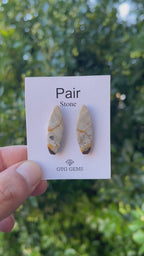 Mookaite Jasper 30x10mm Matching Pair Cabochon Approximately 19 Carat (GTG-MMK-5)