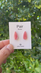 Rhodochrosite 20x9mm Matching Pair Cabochon