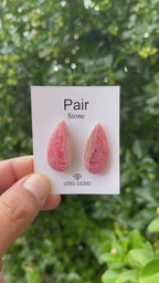 Rhodochrosite 30x16mm Matching Pair Cabochon Approximately 47 Carat (GTG-MCR-38)