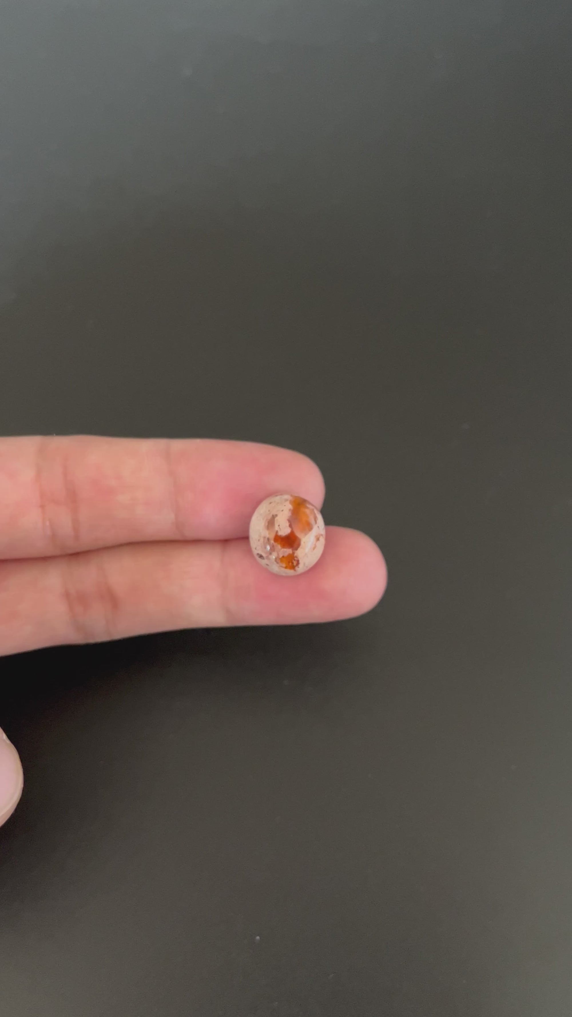 Mexican Fire Opal Cabochon 14x13 mm Approximately 8.69 Carat (GTG-MFO-8)