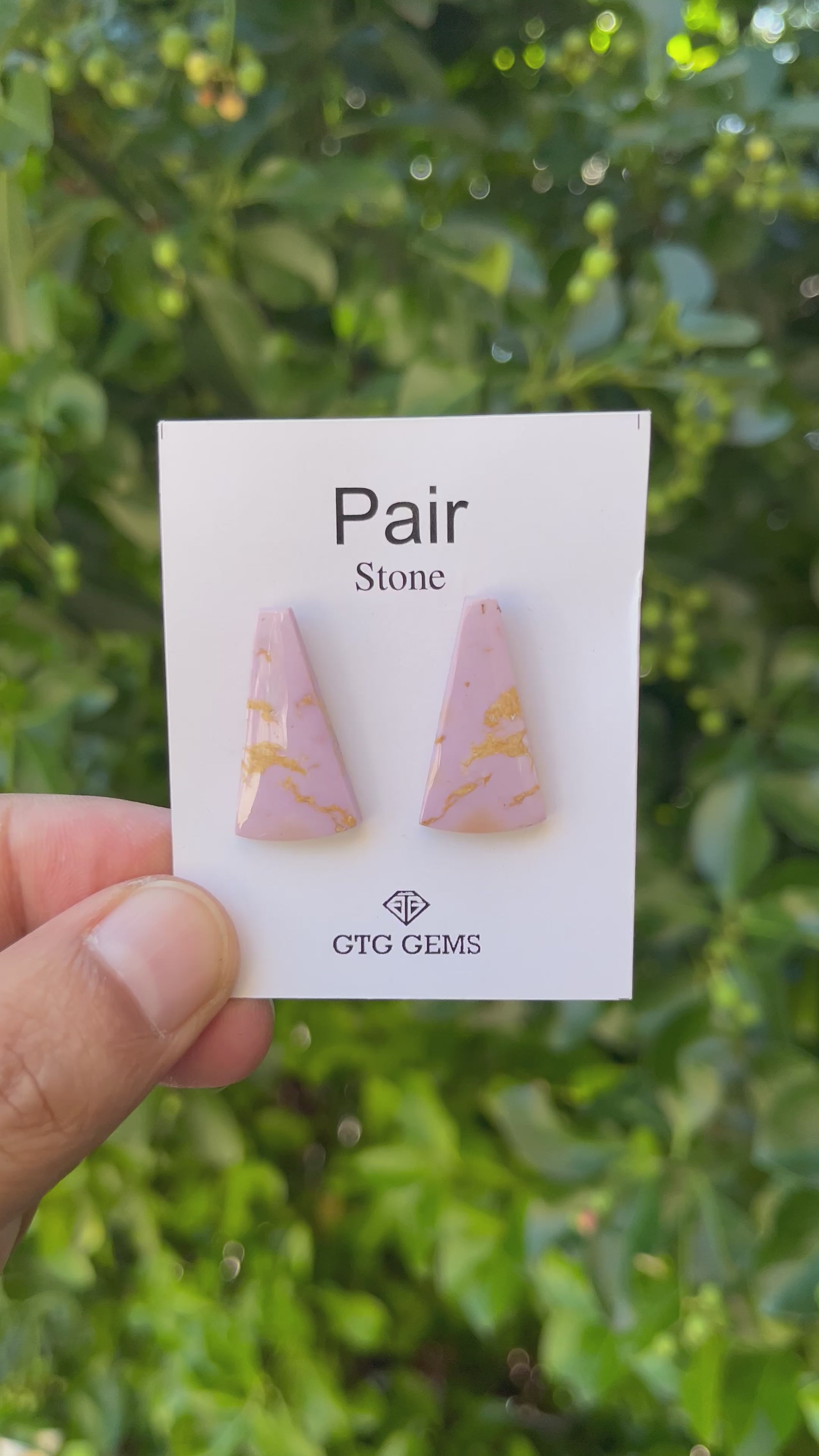 Phosphosiderite Matching Cabochon 26x14 mm, Approximately 19 Carat (GTG-MPC-5)