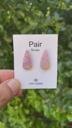 Phosphosiderite Matching Cabochon 24x11 mm, Approximately 15.5 Carat (GTG-MPC-6)