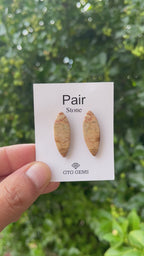 Picture Jasper 29x11mm Matching Pair Cabochon