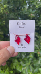 Drilled Garnet Hydro 22x13mm Approximately 14 Carat (GTG-HG-5)