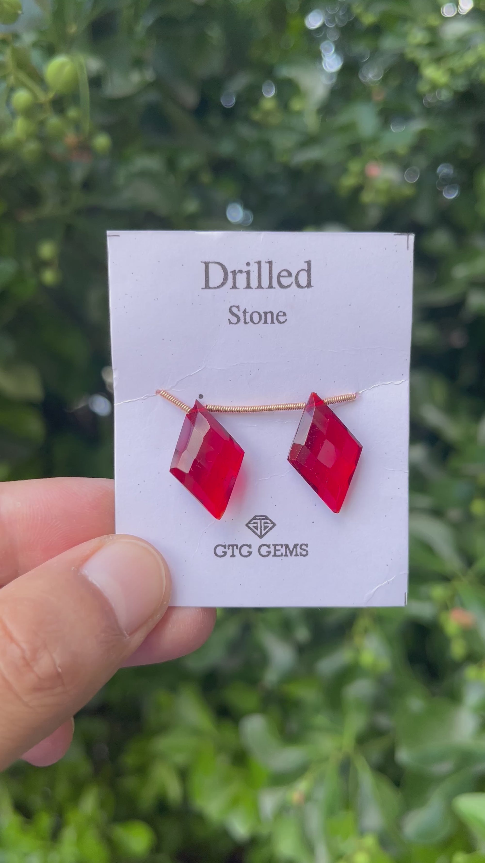 Drilled Garnet Hydro 22x13mm Approximately 14 Carat (GTG-HG-5)