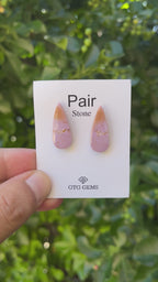 Phosphosiderite Matching Cabochon 25x10 mm, Approximately 15 Carat (GTG-MPC-2)