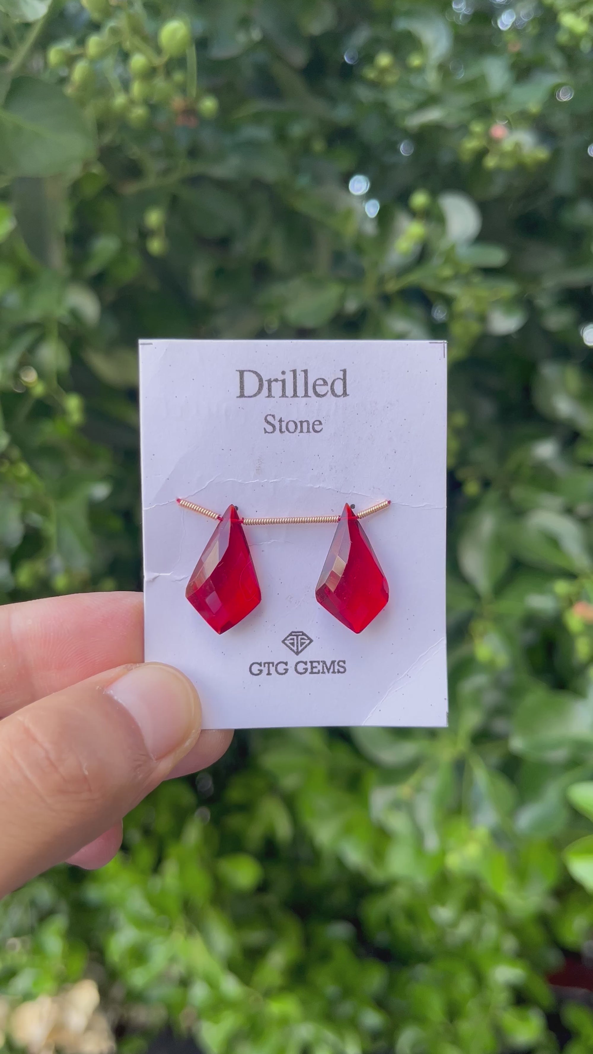 Drilled Garnet Hydro 22x13mm Approximately 14 Carat (GTG-HG-2)