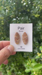 Picture Jasper 28x12mm Matching Pair Cabochon