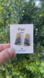 Picasso Jasper 27x14mm Matching Pair Cabochon Approximately 24.5 Carat (GTG-MPJ-5)