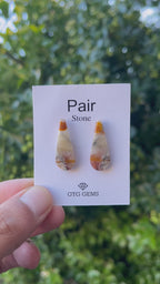 Mookaite Jasper 26x10mm Matching Pair Cabochon Approximately 15.5 Carat (GTG-MMK-8)