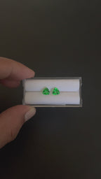 Green Topaz, Faceted Matching Pair  6.1 mm, Approximately 1.80 Carat (GTG-GTO-6)