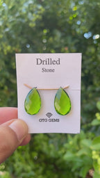 Drilled Peridot Hydro 22x13 mm Approximately 21 Carat (GTG-HP-5)