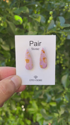 Phosphosiderite Matching Cabochon 27x9.5 mm, Approximately 16.5 Carat (GTG-MPC-1)