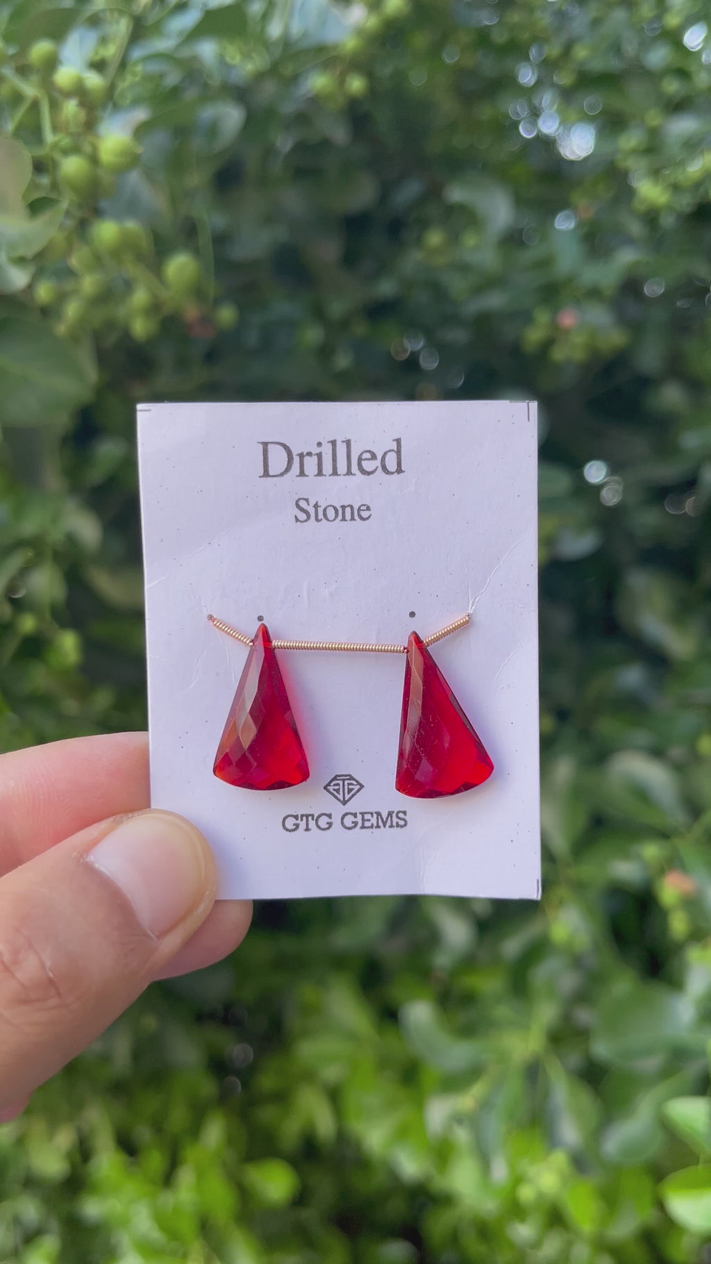 Drilled Garnet Hydro 22x13mm Approximately 13.50 Carat (GTG-HG-1)