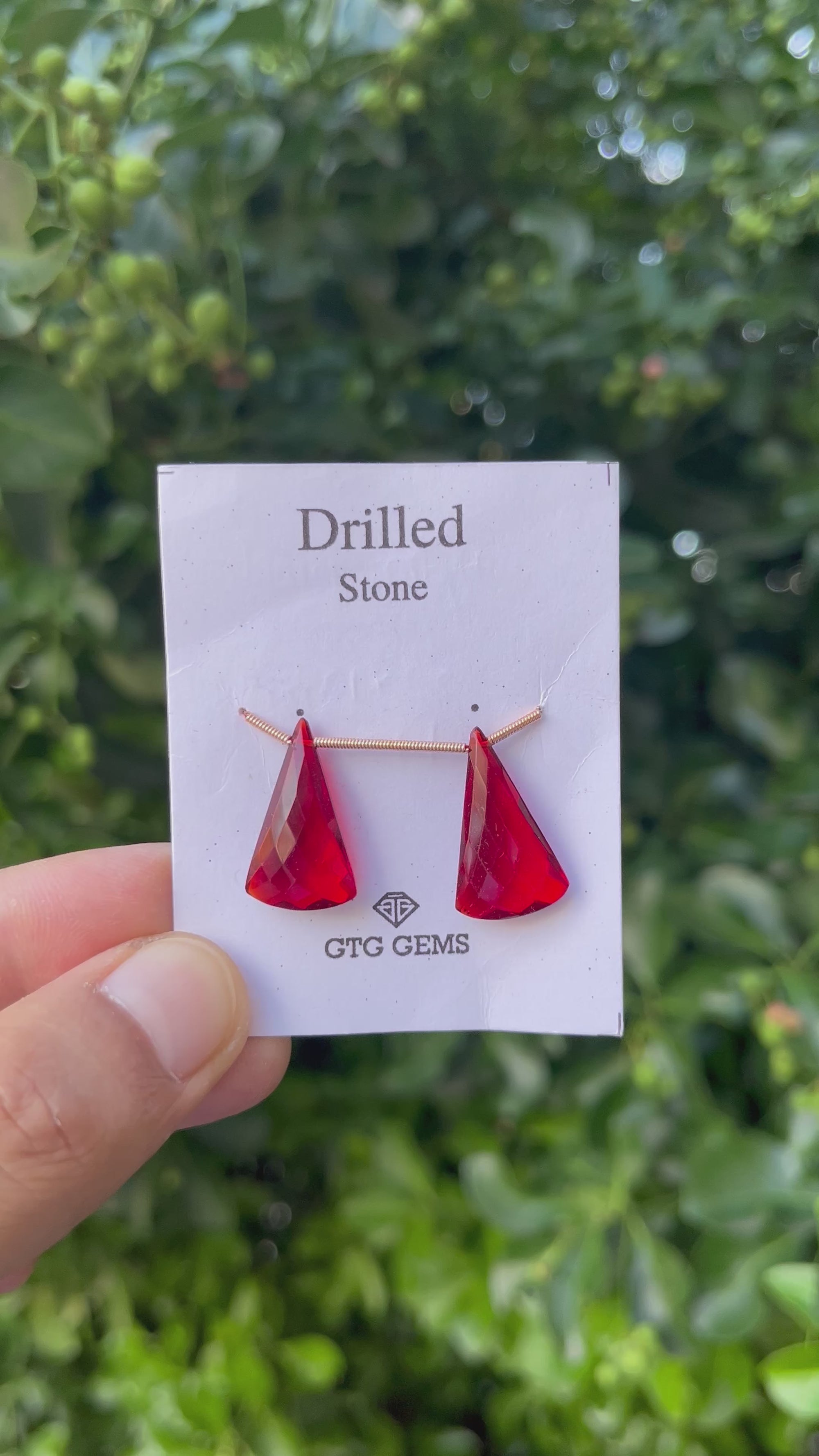 Drilled Garnet Hydro 22x13mm Approximately 13.50 Carat (GTG-HG-1)