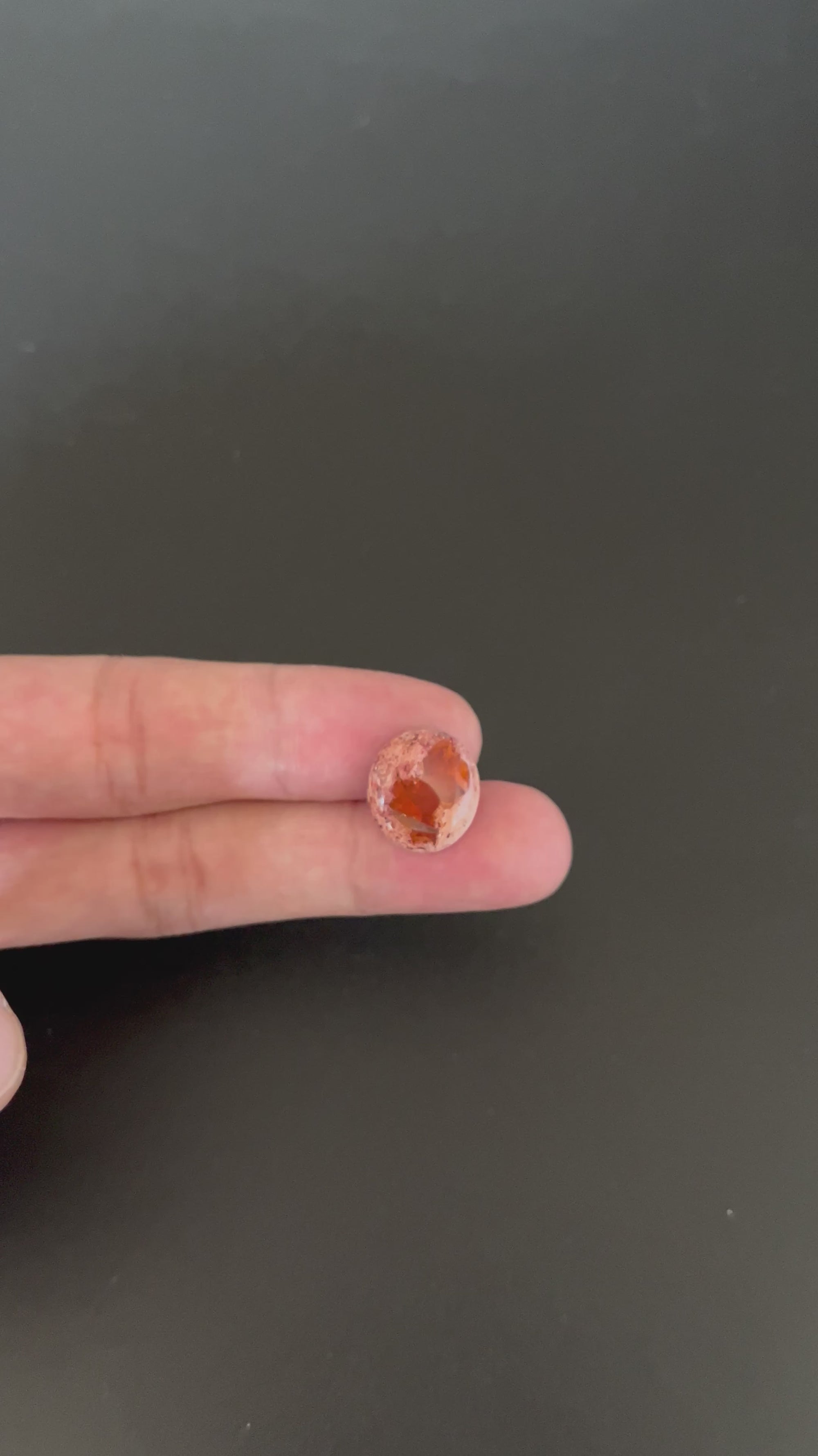 Mexican Fire Opal Cabochon 16x14 mm Approximately 6.36 Carat (GTG-MFO-9)